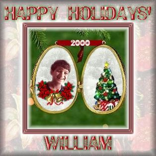 Happy Holidays from my Whiny Angel WILLIAM!