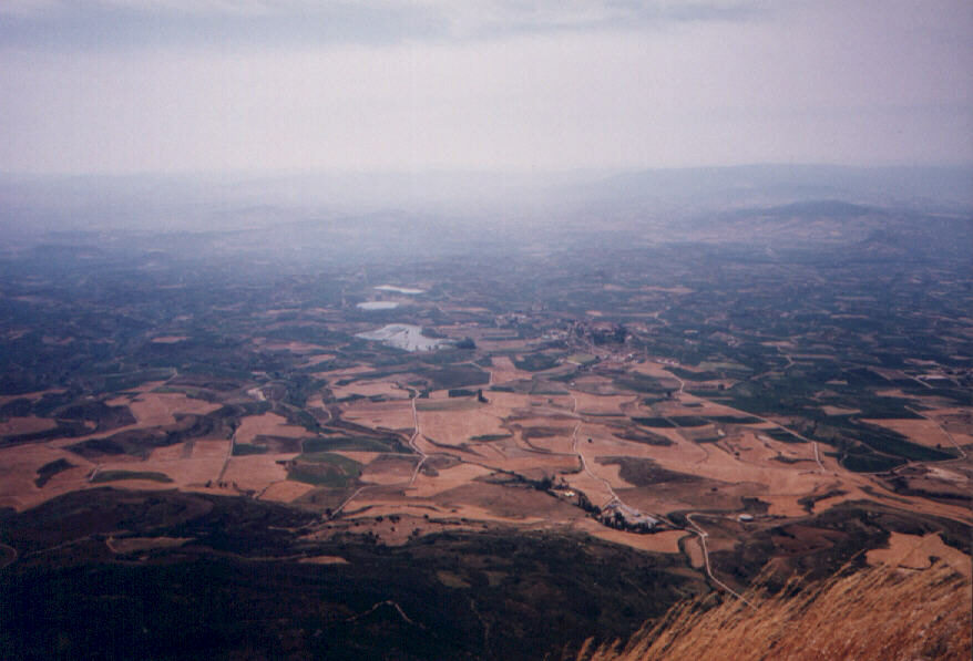 panor�mica de Laguardia desde la cruz del castillo