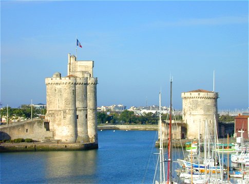 entrance to the port at la rochelle