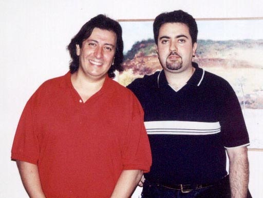 Con Luis Delgado, en el Palacio Almud� (Murcia)