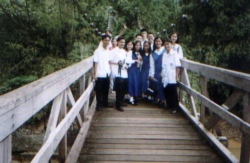 Lets walk along the bridge