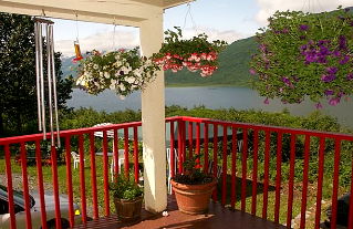 The view from the deck of The Lake House