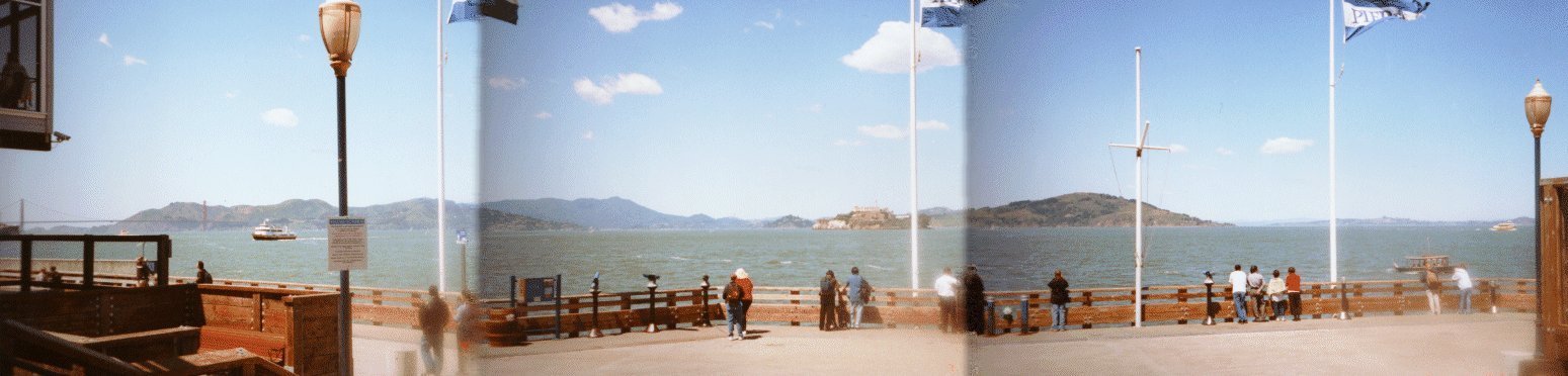 Fisherman's warf mit Blick auf Alcatraz