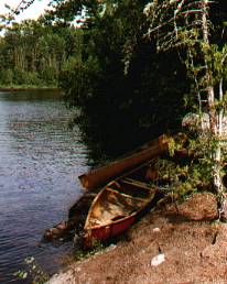Canoes at rest