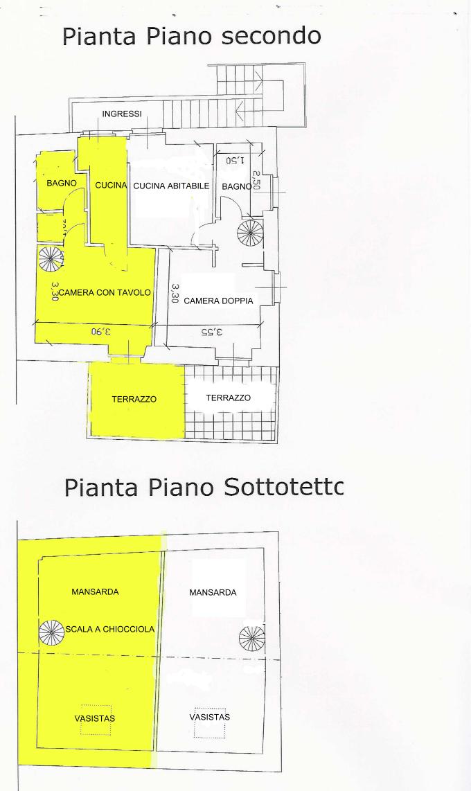 pianta dell'appartamento