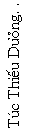 Text Box: T�c Thi�u D��ng. .  
