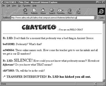 Philo Chat sample window