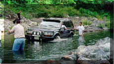 Gerry playing in the Cangandi river