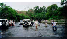 and doing a little swiming too in the Cangandi River