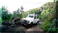 Are we there yet? Is this the begining of the rough part? Toti in his Td5
