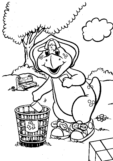 baby bop coloring pages - photo #49