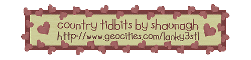Country Tidbits by Shaunagh Banner
