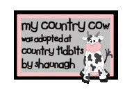 Country Cow Certificate