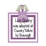 Luv Bunny Certificate