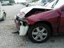 A crashed car