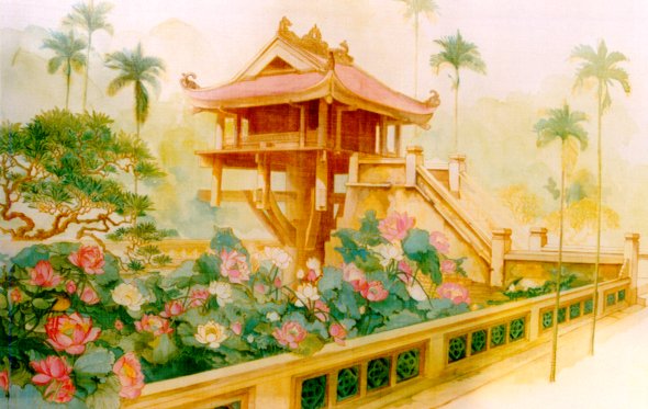 Silkpainting tradition: LE-VAN-DE