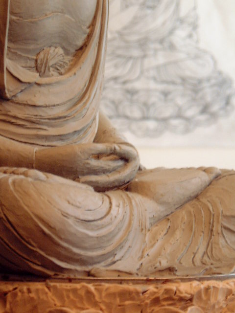 Detail of Hands gesture in meditation