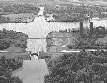 [East and West Calumet Floodgates at Wax Lake Outlet]