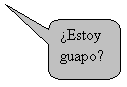 Llamada rectangular redondeada: �Estoy guapo?