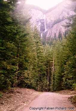 falls close to white river trail