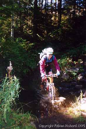 Peter on Porter creek trail in 1995