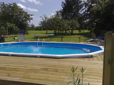 Pool with decking