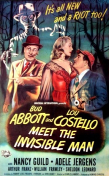 poster Abbott y Costello contra el hombre invisible  (1951)