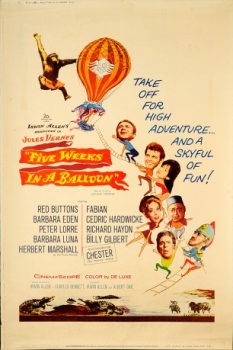 poster Cinco semanas en globo  (1962)