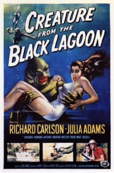poster El monstruo de la Laguna Negra  (1954)