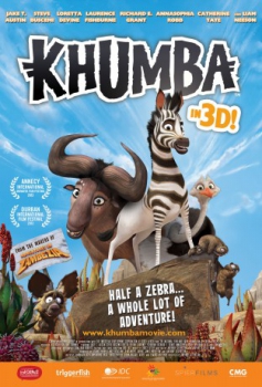 poster Khumba, la cebra sin rayas  (2013)