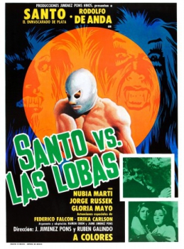 poster Santo vs. las lobas  (1976)