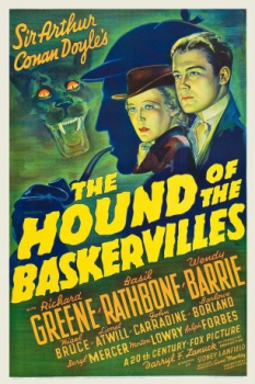 poster Sherlock Holmes y el perro de los Baskerville  (1939)