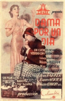 poster Dama por un día  (1933)