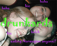 parties, puking, pissed...