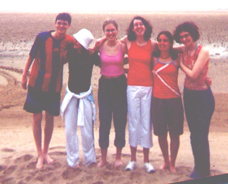 left to right: peter, sock, haxa, lappi, emkin, hel and marisuli behind the camera :)