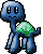 sneezing turtle, blue & green