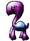 running turtle, purple & blue