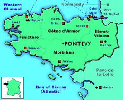 carte de Bretagne Bretagne carte