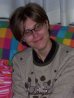 Liz...sitting on the futon