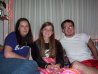 Jessica, Steve, & I...sitting on the futon after watching a movie