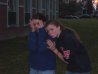 Megan & Jess...outside at stu east