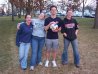 Megan, Cathy, Steve, & Jess...posing outside stu east
