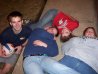 Steve, Megan, Jess, & Cathy...laying down outside stu east