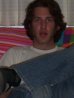 Nick...sitting on the futon