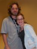 Adam & Sarah...hugging on 2nd floor of aj