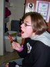 Kaicy...attacked by a popsicle