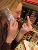 Becky...flipping me off while on the phone
