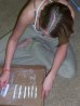 Becky...lining up plaster dust