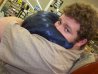 Chris...with a pillow in his face