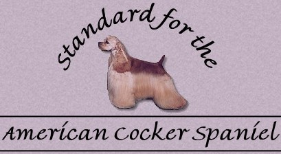 Standard for the American Cocker Spaniel